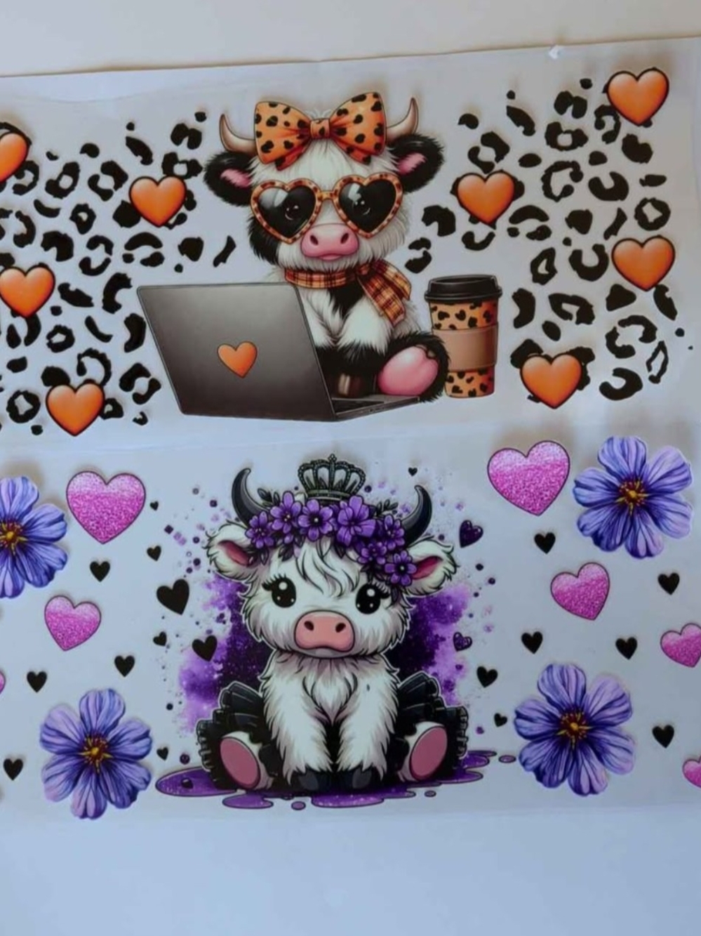 Cow Uvdtf Wraps